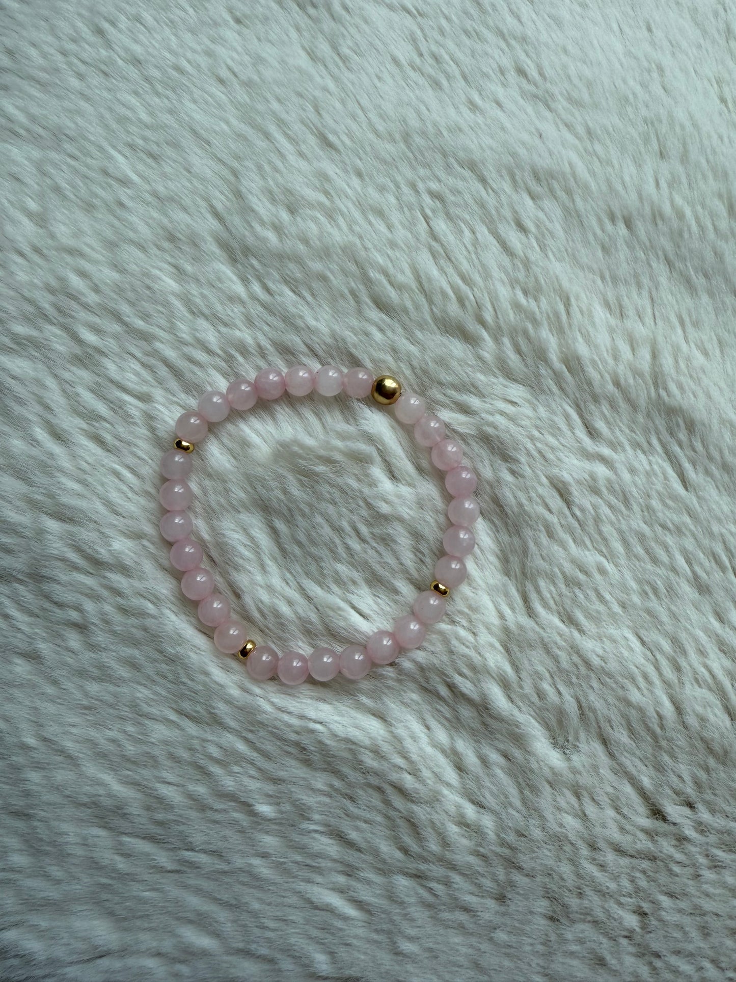 Bracelet en Quartz Rose
