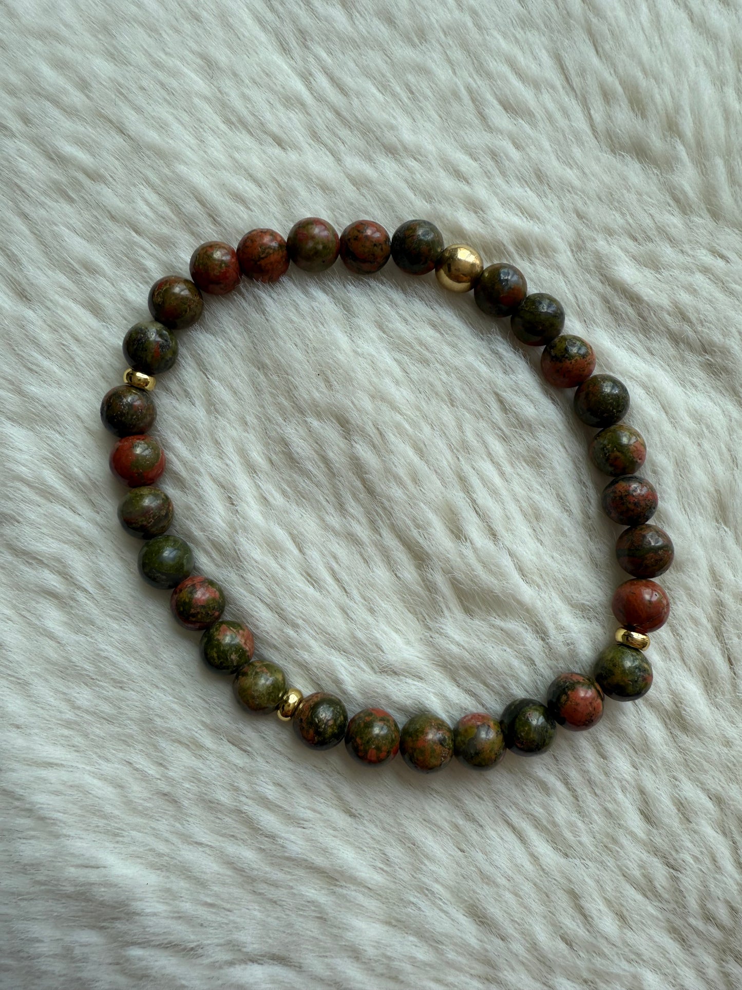 Bracelet en unakite