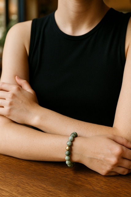 Bracelet en Agate Mousse