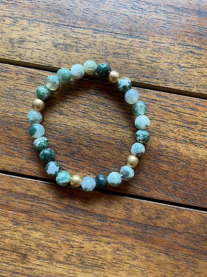 Bracelet en Agate Mousse