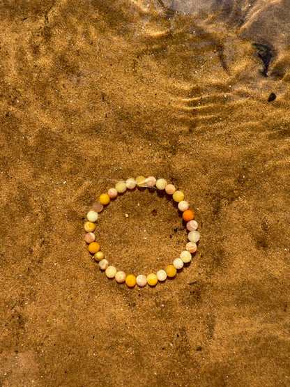 Bracelet en Aventurine jaune et pierre du soleil